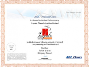 AGC Europe Certificate