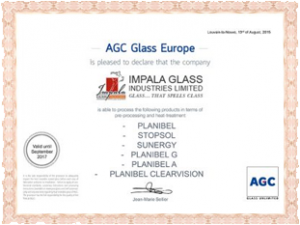 AGC Europe Certificate