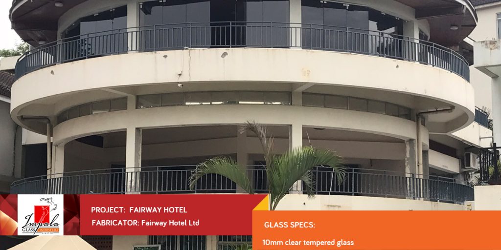 Glass
10mm clear tempered glass
Fabricator
Fairway Hotel Ltd