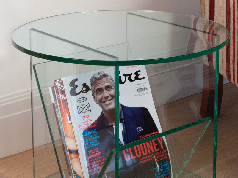 glass-side-table-with-magazine-rack in afirca